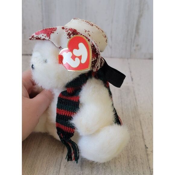 Ty Beanie Baby 1993 AS IS bear snowman plush animal toy - Picture 3 of 8